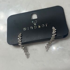 Silver dangle earrings